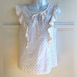 ModCloth Flutter Sleeve Embroidered Colorful Ditsy Butterfly Cotton To Medium